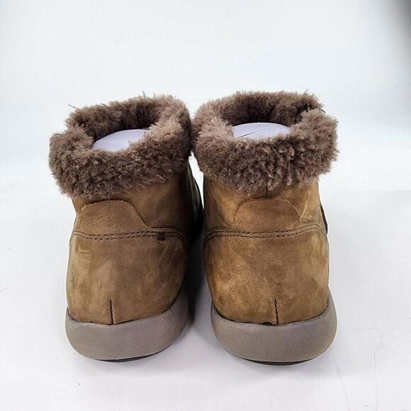 Abeo Aberdeen Paw Women's Shoes Brown US 8.5 M Slip On Fur Trim Zip Ankle Boots - Picture 5 of 11